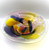 Pebble bowl in Yellow, Purple and Orange by Jane Charles