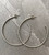 Notches Medium Hoop Earrings in Sterling Silver by Iona Hall SOLD