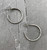 Notches Small Hoop Earrings in Sterling Silver by Iona Hall SOLD