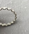 Flat Notches Small Hoop Earrings in Silver by Iona Hall SOLD