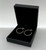Flat Notches Small Hoop Earrings in Silver by Iona Hall SOLD