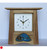 Oak Clock 271 by Archie McDonald with Glass Art Panel by Robert Ryan SOLD