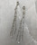 Machair Collection Long Three-Strand Earrings with White Pearl by Iona Hall