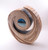 Sycamore Mara Sculpture with Seascape Fused Blue Glass by Harmonies in Wood SOLD