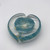 Turquoise Blue and Gold Heart by Elin Isaksson SOLD