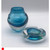 Turquoise Blue Glass Liquid Ice Candle Holder by Elin Isaksson SOLD