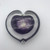 Glass Hyacinth Heart by Elin Iskasson SOLD