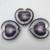 Glass Hyacinth Heart by Elin Iskasson SOLD