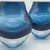 Glass Liquid Ice Candle Holder in Steel Blue by Elin Isaksson SOLD