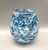 Snow Candle Holder in White and Blue by  Elin Isaksson