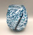 Snow Candle Holder in White and Blue by  Elin Isaksson