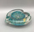 Glass Heart in Turquoise and Gold by Elin Isaksson SOLD