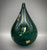 Large Dew Drop in Steel-Green and Gold by Elin Isaksson