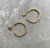 Extra Small Notches Hoop Earrings in Silver & Gold Plated by Iona Hall SOLD