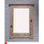 Portrait Mirror with Red Glass Inlays and Studs by Archie McDonald SOLD
