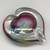 Ruby, Amber and Blue Glass Heart, EI125 by Elin Isaksson SOLD
