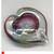 Ruby, Amber and Blue Glass Heart, EI125 by Elin Isaksson SOLD