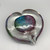 Ruby, Amber and Blue Heart, EI225 by Elin Isaksson SOLD