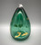 Transparent Bristol Green & Gold Oil Lamp by Elin Isaksson SOLD