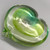 Lime Green Glass Heart by Elin Isaksson