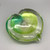 Lime Green Glass Heart by Elin Isaksson
