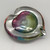 Ruby, Amber and Blue Heart, EI625 by Elin Isaksson SOLD
