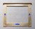 Landscape Mirror with Blue Fused Glass and Studs by Archie McDonald SOLD