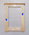 Portrait Mirror with Blue Glass Inlay and Copper Studs by Archie McDonald SOLD