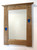 Portrait Mirror with Blue Glass Inlay and Copper Studs by Archie McDonald SOLD