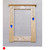 Portrait Mirror with Blue Glass Inlay and Copper Studs by Archie McDonald SOLD