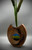 Elm 'Husk' vase with Landscape Glass Discs  by Harmonies in Wood SOLD