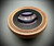 Elm bowl with Lilac Fused Glass  by Harmonies in Wood SOLD