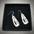 Char Collection Polished Silver Earrings by Iona Lundie
