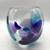 Blues and Purple Diatom Bowl - Jane Charles