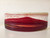 Fused Glass Small Horizon Panel in Red by Harmonies in Wood