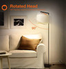 Floor Lamp Addlon Montage Modern Living Room Bedroom  5' Tall Pole Light Overhang  with LED Bulb - Black