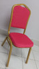 CHAIR WAITING GOLD & RED METAL WITH SPONGE NSC-2307