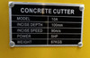CONCRETE CUTTER WITH 14" BLADE & HONDA GX 160 ENGINE MODEL 10A