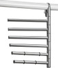 Scarf Rack LYNK Accessory Closet Hanger Organizer Pivoting Platinum