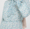 Dress Lined Floral white & Green with tie