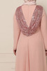 Dress Evening Lined Grey / Blush