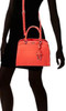 Bag Nine West Lillie Dome Satchel Red