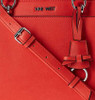 Bag Nine West Lillie Dome Satchel Red