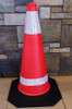 TRAFFIC CONE PVC 30" 75CM WITH REFLECTIVE TAPE