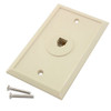 TELEPHONE WALL PLATE SINGLE JACK IT70-180 CREAM