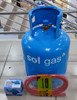 GAS SHELL SOL BOTTLE + GAS + ADAPTOR + HOSE + 2CLIPS COMPLETE KIT