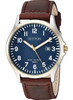 Watch Sutton by Armitron Men's Function Brown Leather Strap