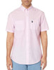 Men Shirt Short Sleeve Button Down US Polo Two Pocket Mist