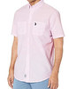 Men Shirt Short Sleeve Button Down US Polo Two Pocket Mist