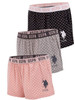 Women PJ Shorts set US Polo Polka dots